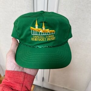 Vintage Kentucky Derby Rope Snapback Hat Sports Specialties Churchill Downs Cap